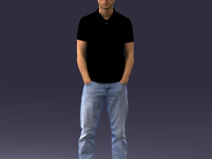 000329 Young Man in Casual Outfit 1226 3dp 3D Print Model