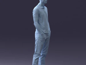 000329 Young Man in Casual Outfit 1226 3dp 3D Print Model