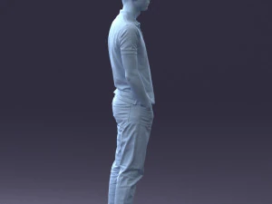 000329 Young Man in Casual Outfit 1226 3dp 3D Print Model