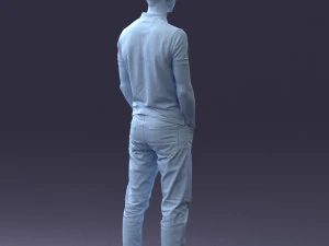 000329 Young Man in Casual Outfit 1226 3dp 3D Print Model