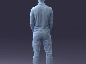 000329 Young Man in Casual Outfit 1226 3dp 3D Print Model