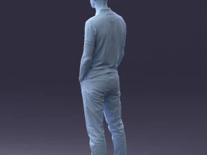 000329 Young Man in Casual Outfit 1226 3dp 3D Print Model