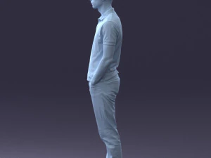 000329 Young Man in Casual Outfit 1226 3dp 3D Print Model