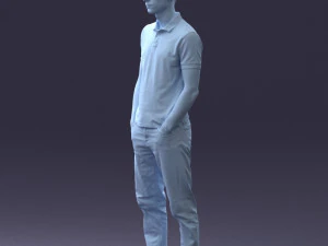 000329 Young Man in Casual Outfit 1226 3dp 3D Print Model
