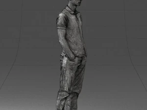 000329 Young Man in Casual Outfit 1226 3dp 3D Print Model