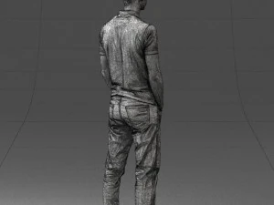 000329 Young Man in Casual Outfit 1226 3dp 3D Print Model