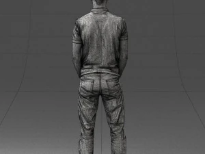 000329 Young Man in Casual Outfit 1226 3dp 3D Print Model