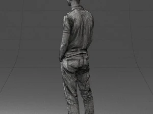 000329 Young Man in Casual Outfit 1226 3dp 3D Print Model