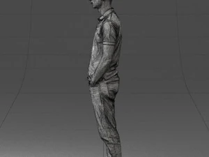000329 Young Man in Casual Outfit 1226 3dp 3D Print Model