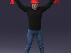 football fan 1212-1 3D मॉडल