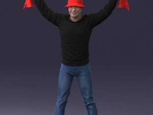 football fan 1212-1 3D मॉडल