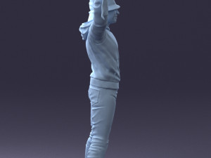 football fan 1212-1 3d print ready Modelo de impresión 3D