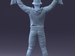 football fan 1212-1 3d print ready Modelo de impresión 3D