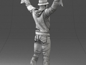 football fan 1212-1 3d print ready Modelo de impresión 3D