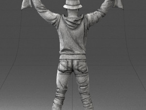 football fan 1212-1 3d print ready Modelo de impresión 3D