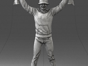 football fan 1212-1 3d print ready Modelo de impresión 3D