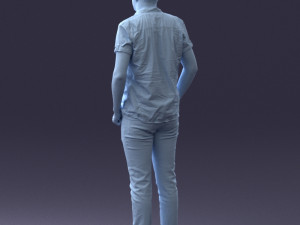 man in a plaid shirt 1202 3D Model