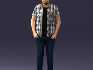 000323 Casual Male Standing Pose 1202 3dp 3D Print Model