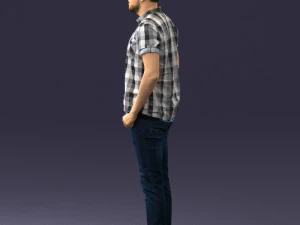 000323 Casual Male Standing Pose 1202 3dp 3D Print Model