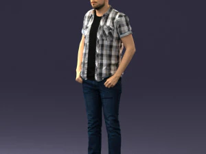 000323 Casual Male Standing Pose 1202 3dp 3D Print Model