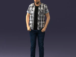 000323 Casual Male Standing Pose 1202 3dp 3D Print Model