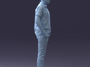 000323 Casual Male Standing Pose 1202 3dp 3D Print Model