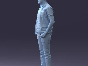 000323 Casual Male Standing Pose 1202 3dp 3D Print Model