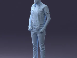 000323 Casual Male Standing Pose 1202 3dp 3D Print Model