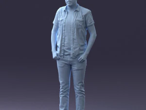 000323 Casual Male Standing Pose 1202 3dp 3D Print Model