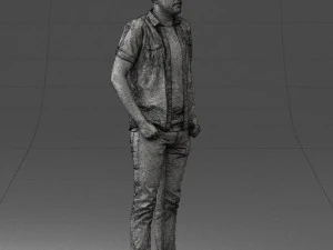 000323 Casual Male Standing Pose 1202 3dp 3D Print Model
