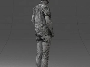 000323 Casual Male Standing Pose 1202 3dp 3D Print Model