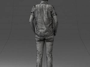 000323 Casual Male Standing Pose 1202 3dp 3D Print Model