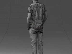000323 Casual Male Standing Pose 1202 3dp 3D Print Model
