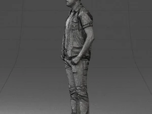 000323 Casual Male Standing Pose 1202 3dp 3D Print Model
