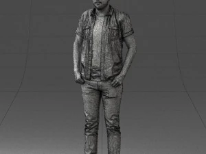 000323 Casual Male Standing Pose 1202 3dp 3D Print Model
