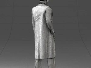 000321 Male Doctor in White Lab Coat 1121 3D Model