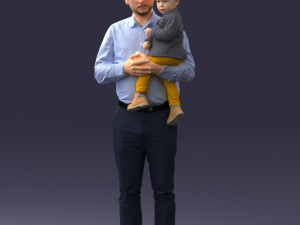 father and son 1206 3D Модель
