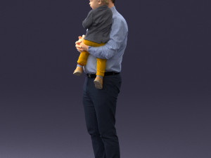 father and son 1206 3d print ready Modèles 3D en vedette
