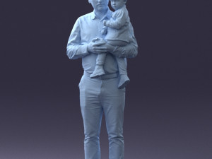 father and son 1206 3d print ready Modèles 3D en vedette