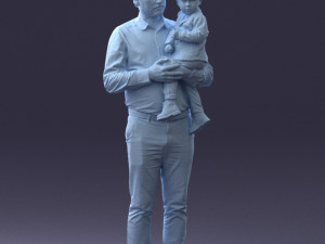father and son 1206 3d print ready Modèles 3D en vedette