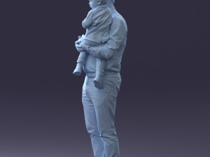 father and son 1206 3d print ready Modèles 3D en vedette