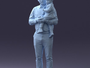 father and son 1206 3d print ready Modèles 3D en vedette