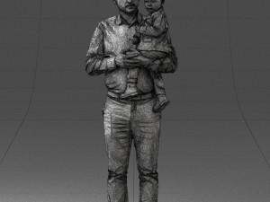 father and son 1206 3d print ready Modèles 3D en vedette