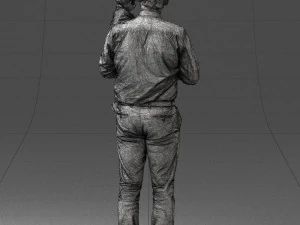 000324 Father Holding Child 1206 3dp 3D Print Model