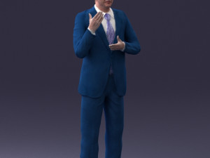 man in coat 0513 Modèle 3D