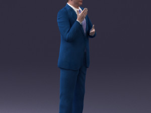 man in coat 0513 Modèle 3D