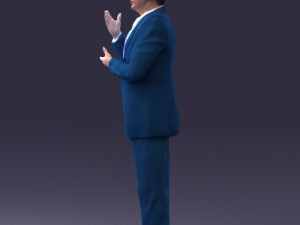 man in coat 0513 Modèle 3D