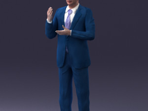 man in coat 0513 Modèle 3D