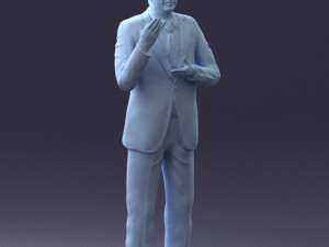 man in coat 0513 Modèle 3D