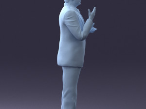 man in coat 0513 Modèle 3D